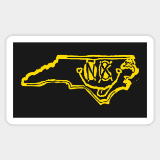 NC Eyes North Carolina Grunge Smiling Face Black background Sticker